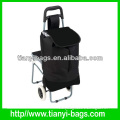 high grade folding shopping trolley bag with chair